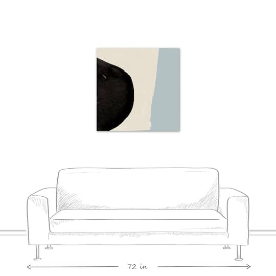 Touch Of Blue Abstract 30" x 30" Canvas Wall Art